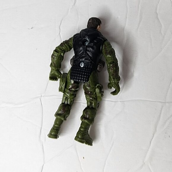 Military Soldier Green Uniform Black Vest 4" Tall Toy Action Figure Chap Mei - Picture 2 of 4